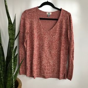 Old Navy Women's Sweater V-Neck Red M